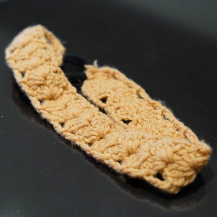 Brown Crochet Flower Headband