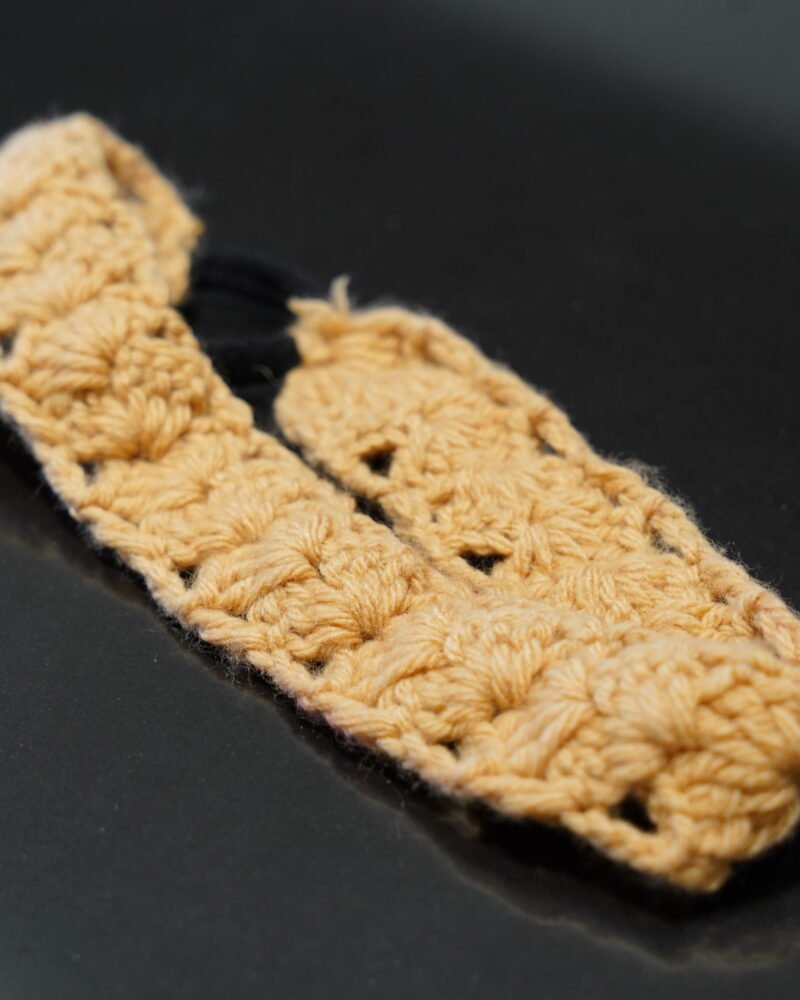 Brown Crochet Flower Headband