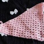 Pink Crochet Bandana