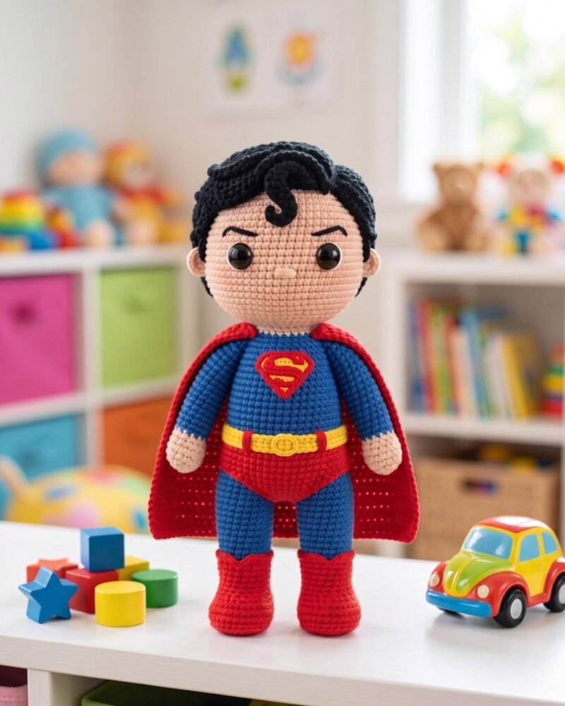 Crochet Superman Soft Toy
