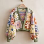 Garden Bloom Patchwork Crochet Cardigan
