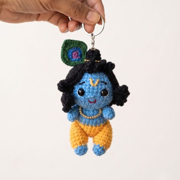 Little Krishna Crochet Keychain